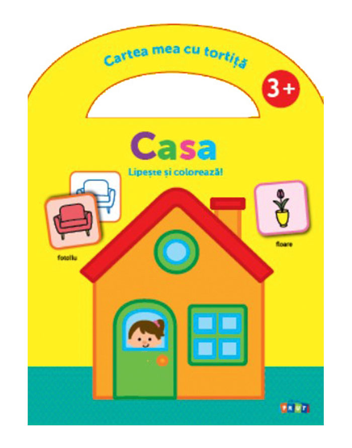 Casa 3+.Lipeste si coloreaza