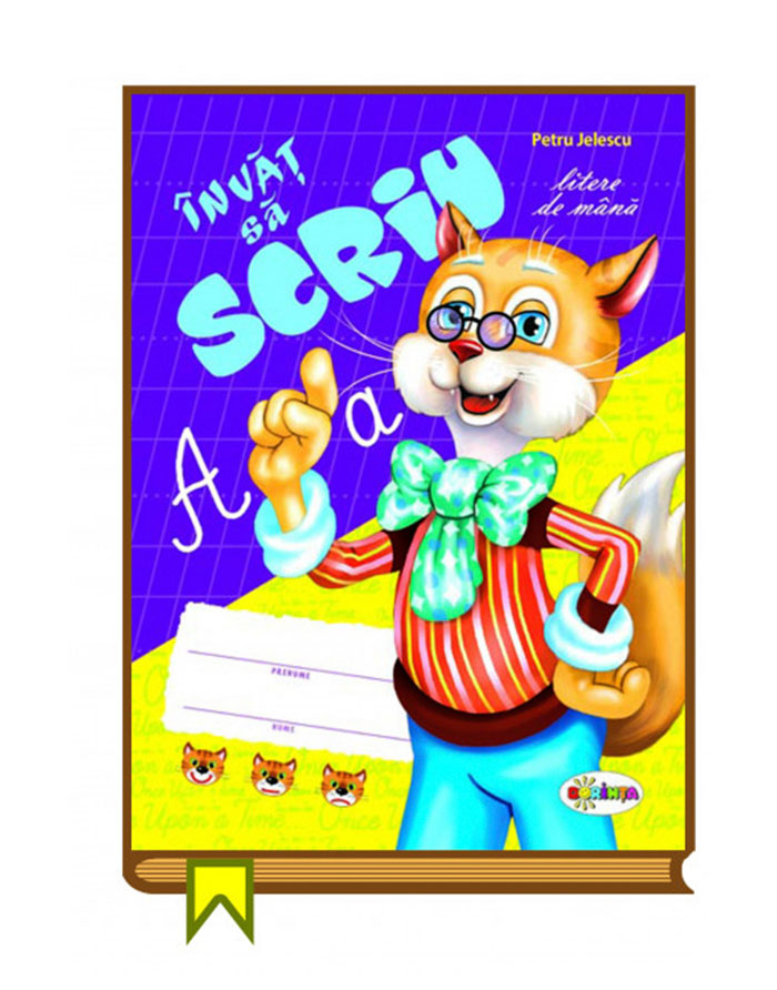 CARTE INVAT SA SCRIU  litere de mina