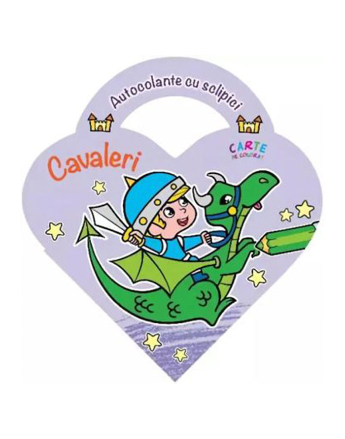 Cavaleri.Autocolante cu sclipici