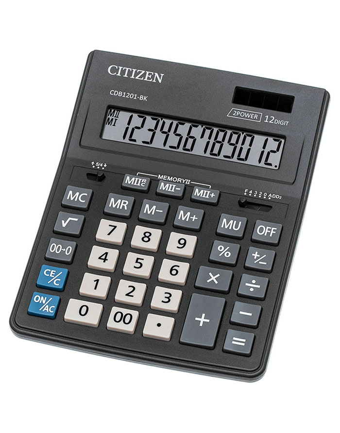 Calculator  Citizen CDB1201  negru Mare