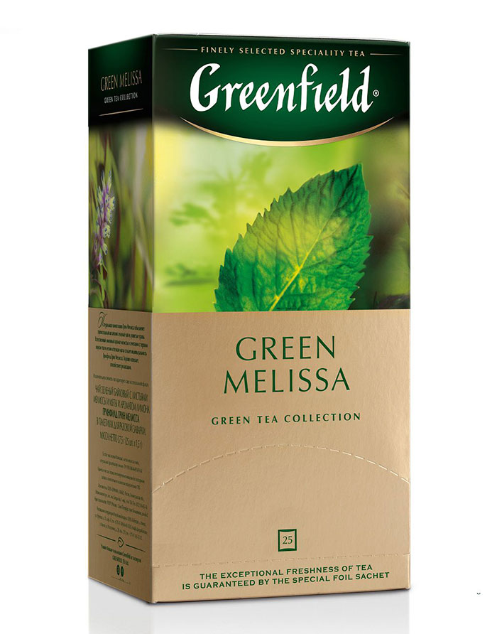 Ceai Greenfield Green Melissa  verde  25 pl.