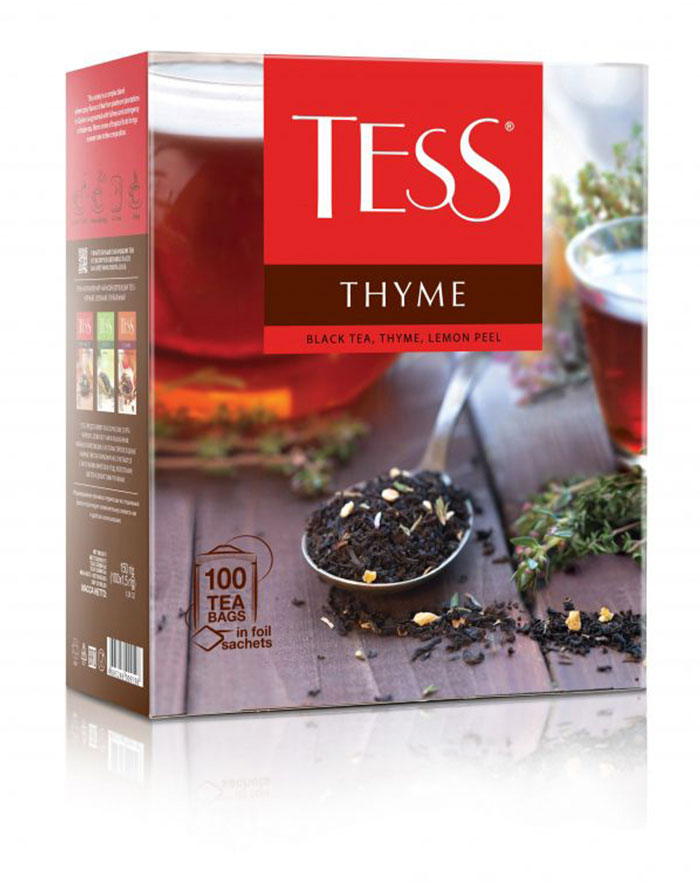 Ceai TESS THYME negru 100 pac.