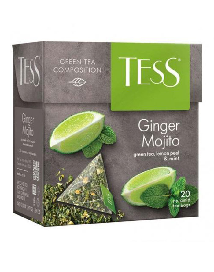 Ceai Tess Ginger Mojito verde  piramide  20 pl.