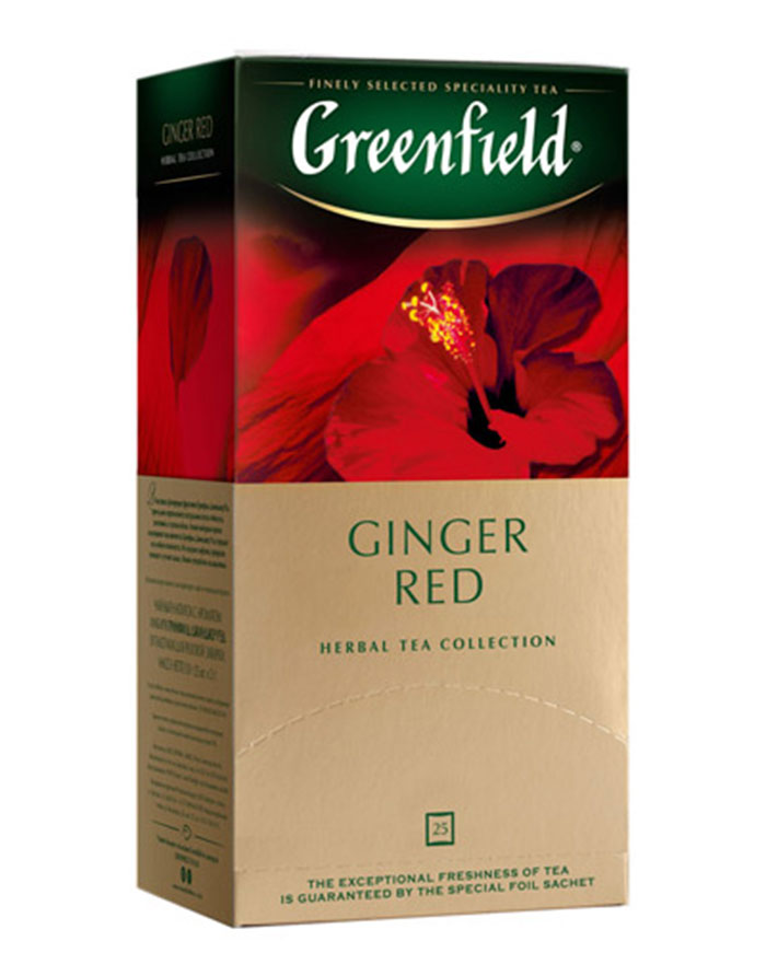 Ceai Greenfield Ginger Red  ceai din plante  25 pl.