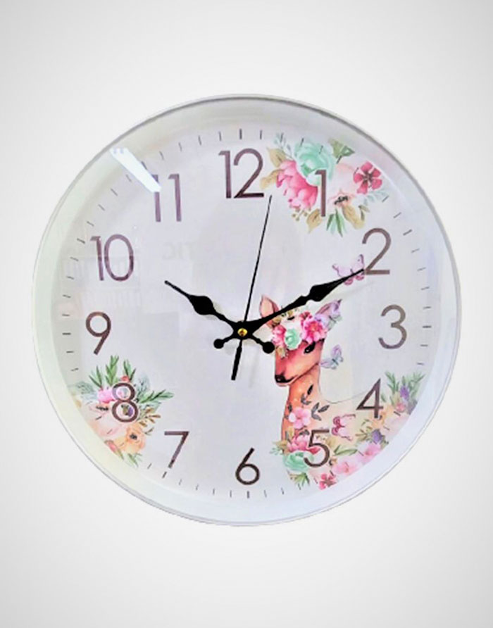 Ceas perete rotund 07-216  30cm White color mix