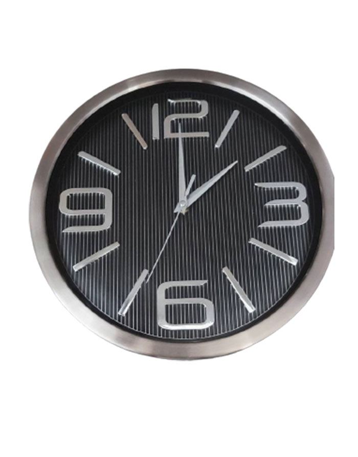 Ceas perete rotund 07-221 30cm silver/black