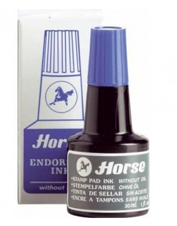 Cerneala p/u stampile HORSE 30 ml.  albastra