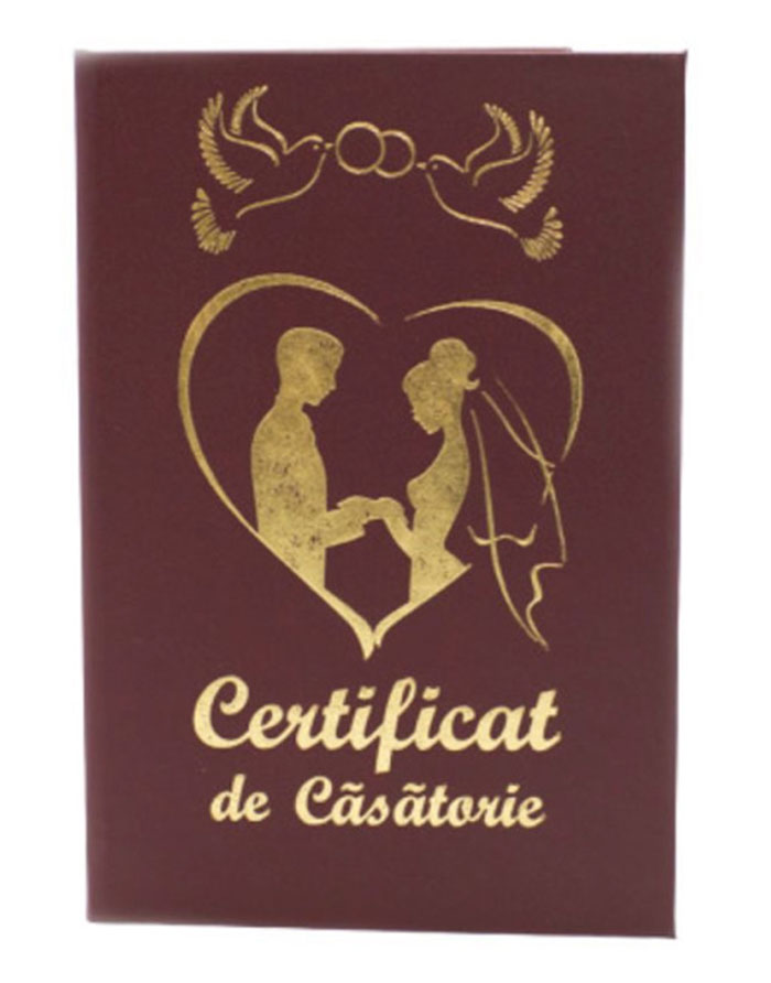 Coperta pentru acte  Certificat de casatorie