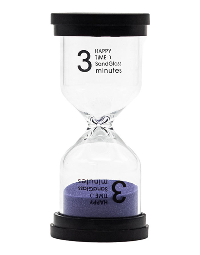 Clepsidră în culori pastelate  3min