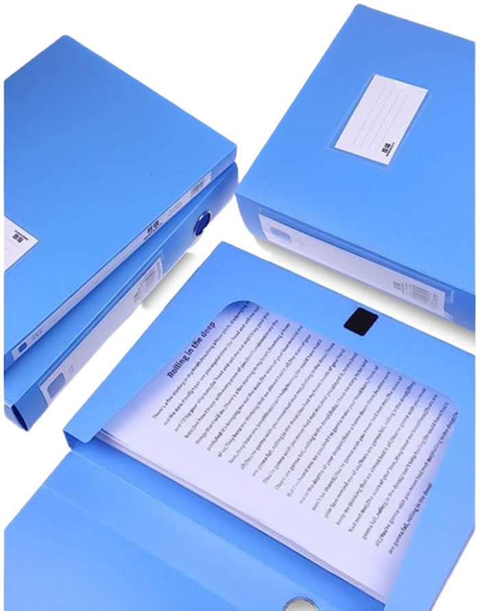 Boxa p/u documente  DL 5054  75mm  albastru