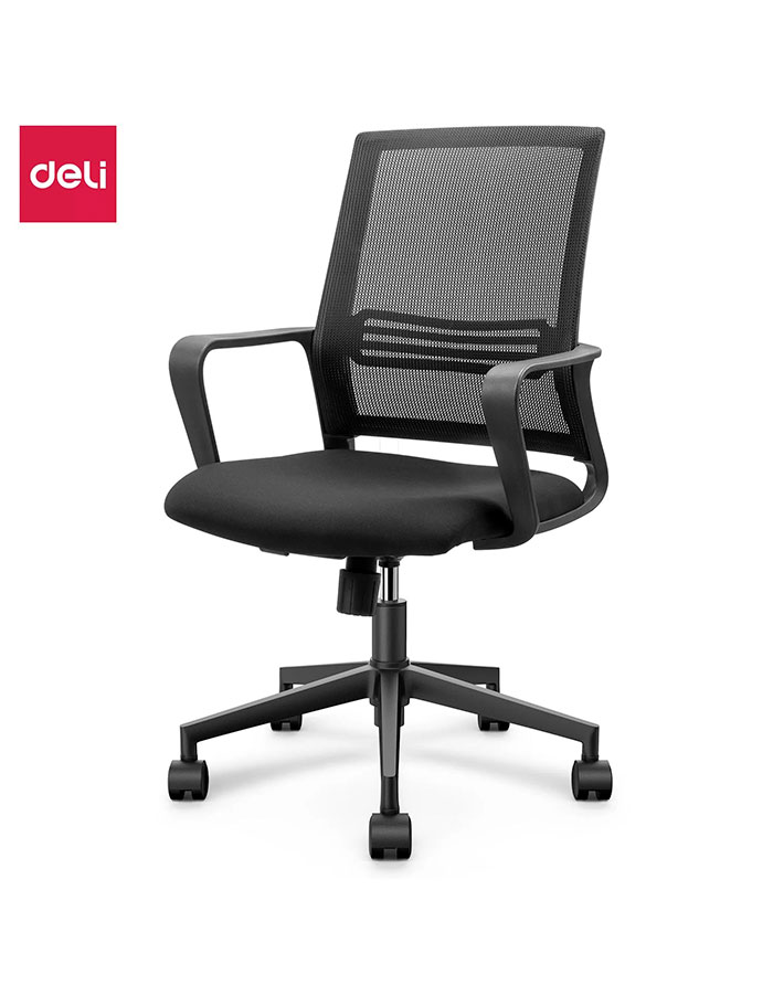 Fotoliu DELI 4502  plasa si tapiterie  negru