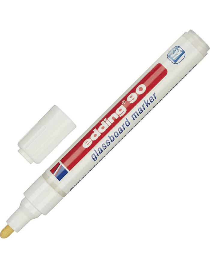 Markere Edding Glassboard 2-3mm  alb White (e-90/49)