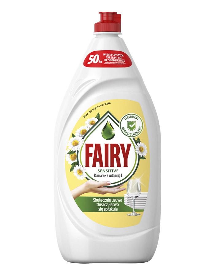 Soluție pentru veselă Fairy 1.35L Mușețel