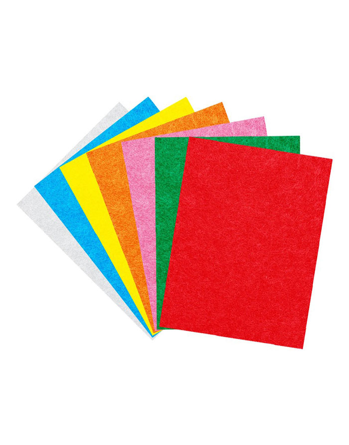 Fetru  A4  10culori  1mm/mix