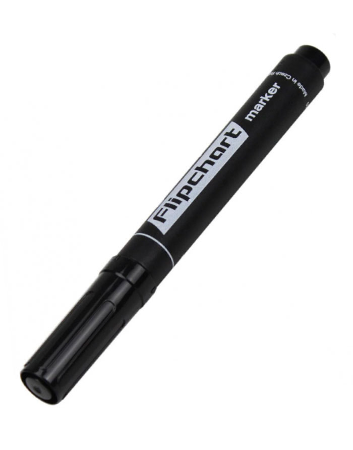 Marker flipchart Centropen virf rotund Negru