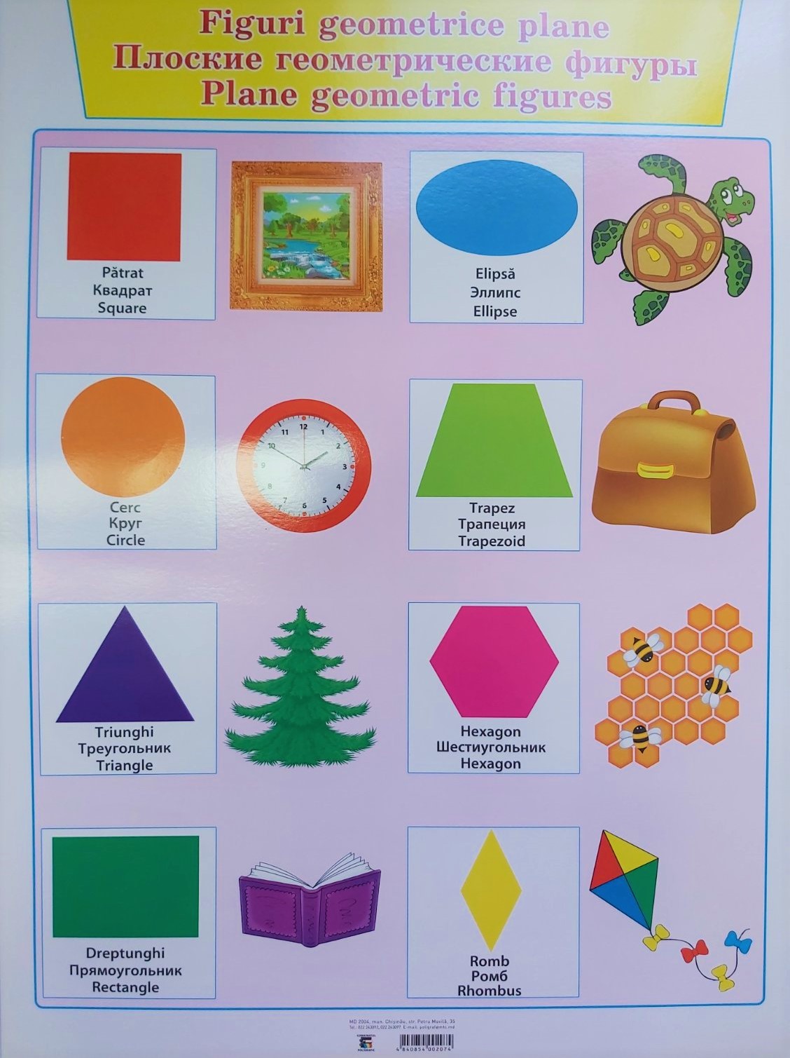 Poster Figuri Geometrice Plane 640x470mm