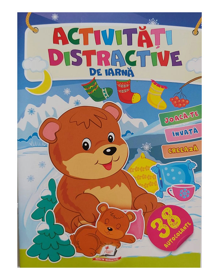 Carte Activitati-Distractive DE IARNA cu autocolante in asirtiment