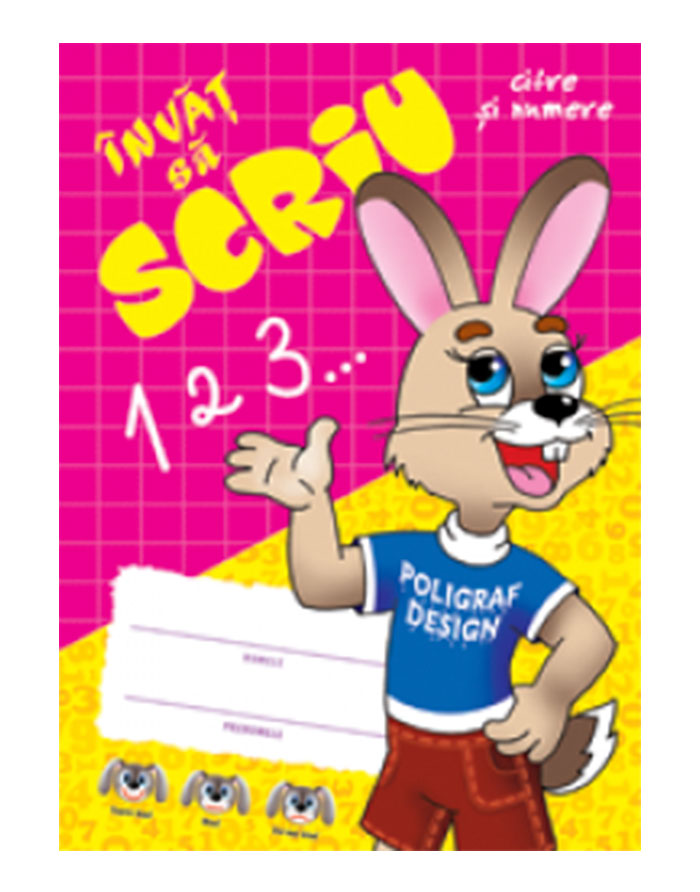 CARTE INVAT SA SCRIU Nivel 1 cifre si numere