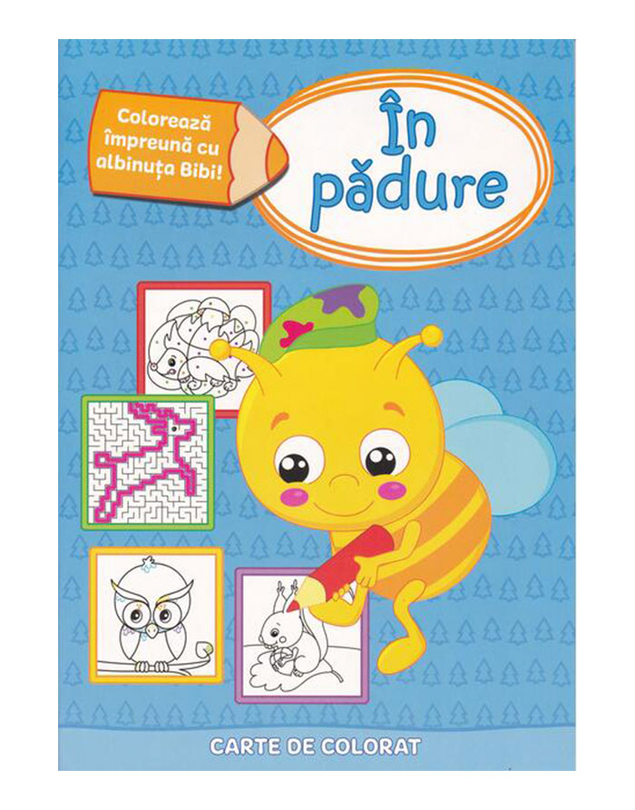 Carte de colorat.In Padure