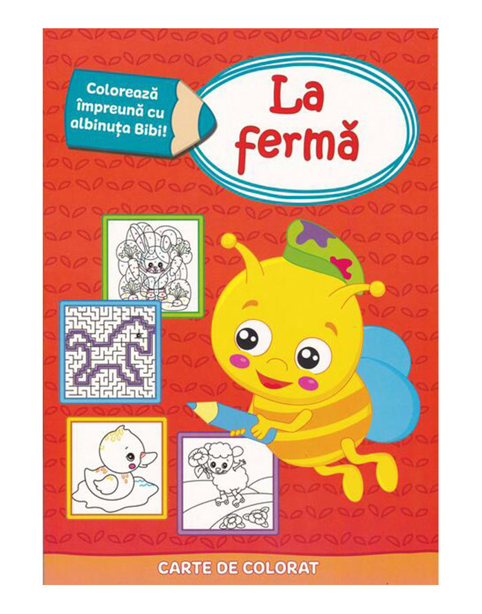 Carte de colorat.La ferma