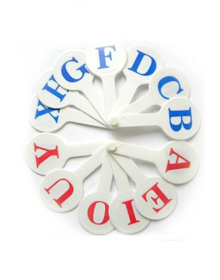 Evantai litere in rom  set KLM