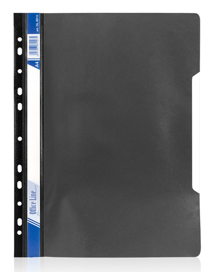 Dosar plastic sina A4  N Noki  120/210 mkm  perforat 11  negru