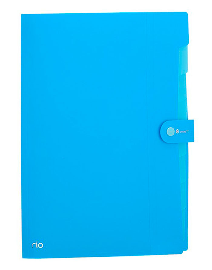 Mapa buton  DELI  Rio  A4/8 disp  plastic