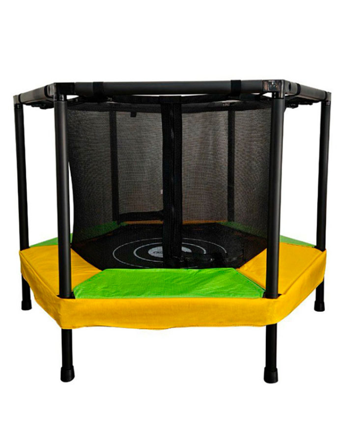 Trambulină d 120 cm  verde-galben