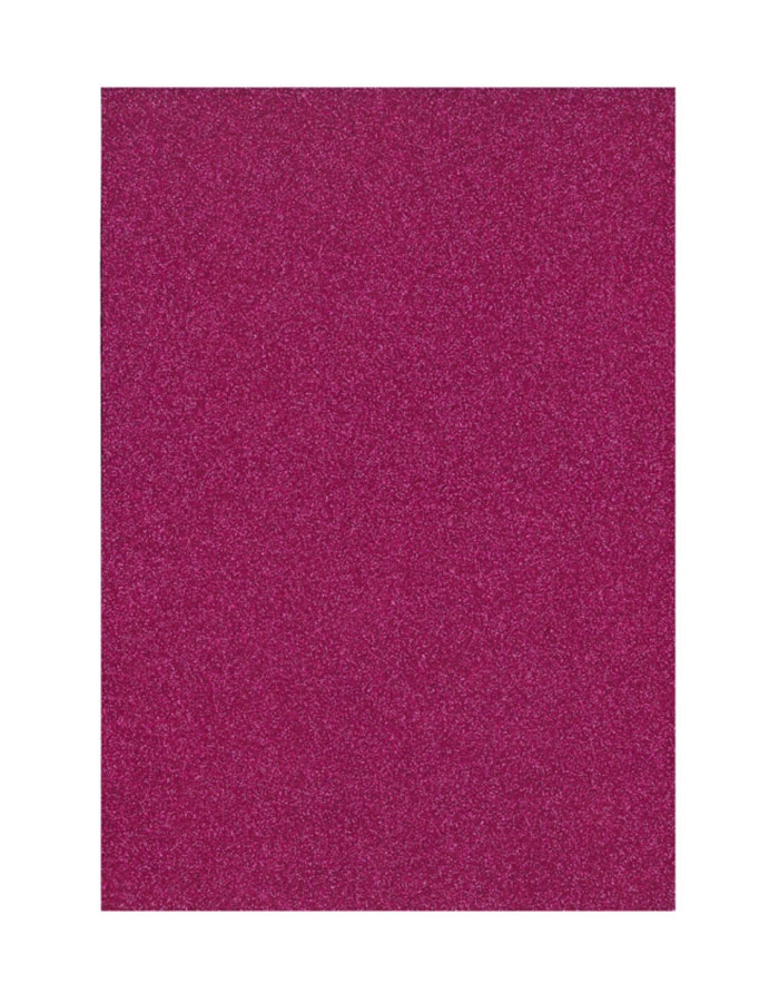 Hirtie gumata Roz cu Sclipici 20x30cm 2mm.