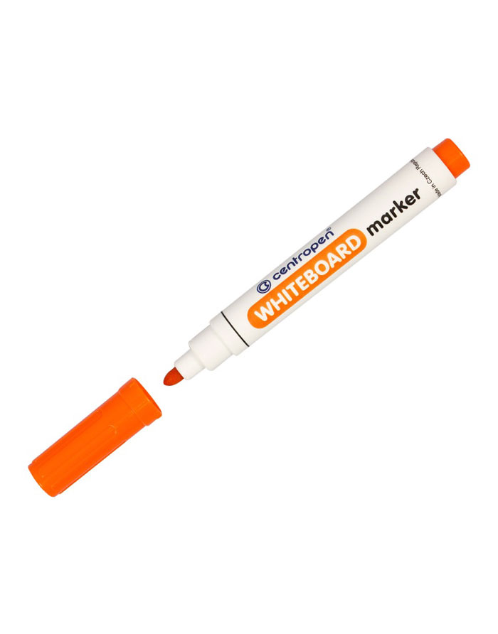 Marker whiteboard orange Centropen  virf rotund 2.5mm