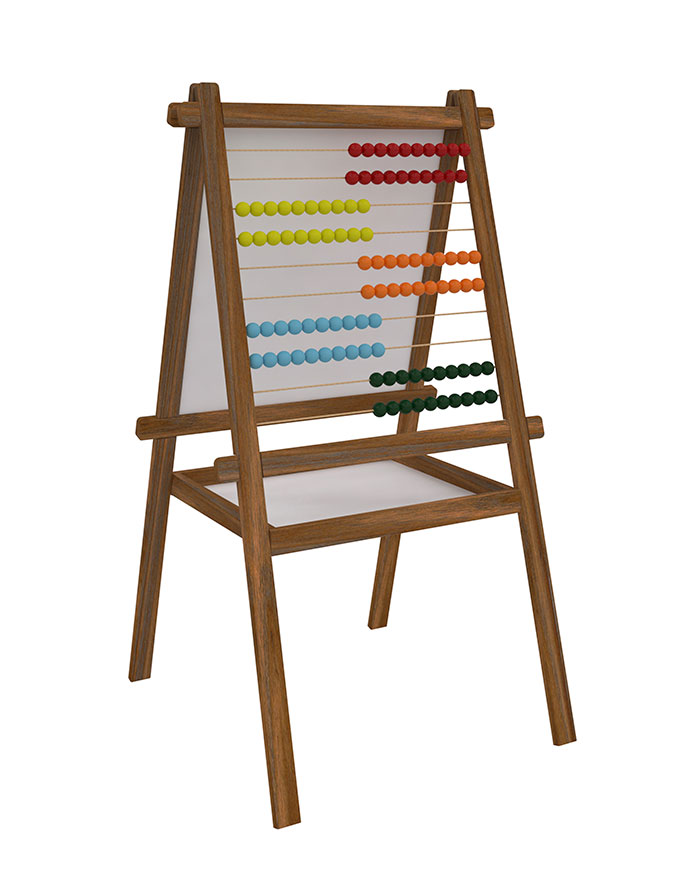 Tabla witeboard  50x55cm  PANDA  abac lemn cu cos  non magnetica