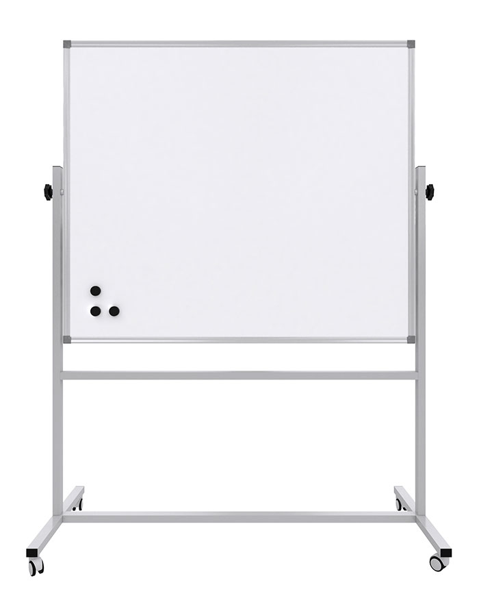 Tabla Whiteboard  90X120cm  PANDA  dubla/suport mobil  magnetica