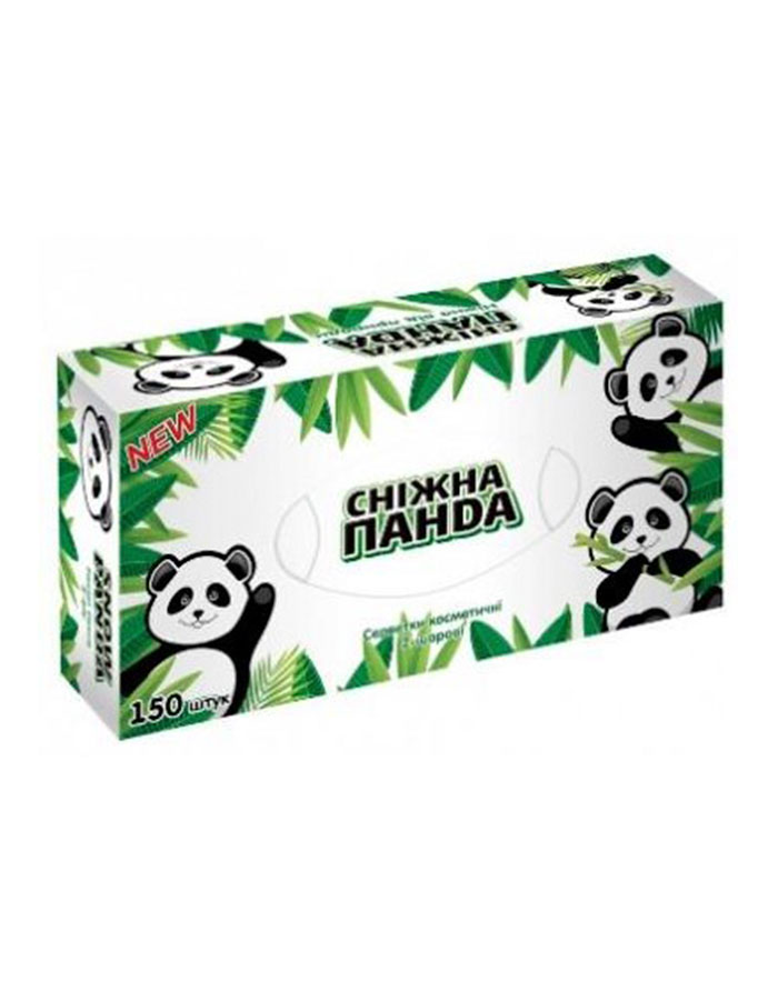 Servetele cosmetice PANDA  2 str.150 buc.Cutie