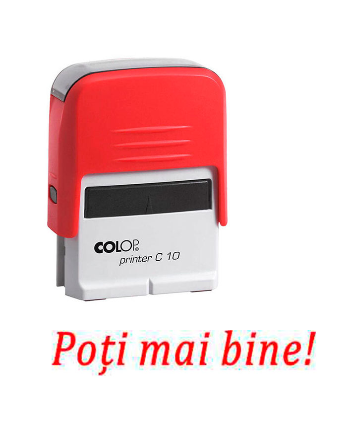 Stampiluta Calificative  Poti mai bine