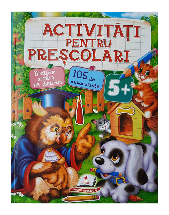 Activitati pentru prescolari 5+ 105 de autocolante