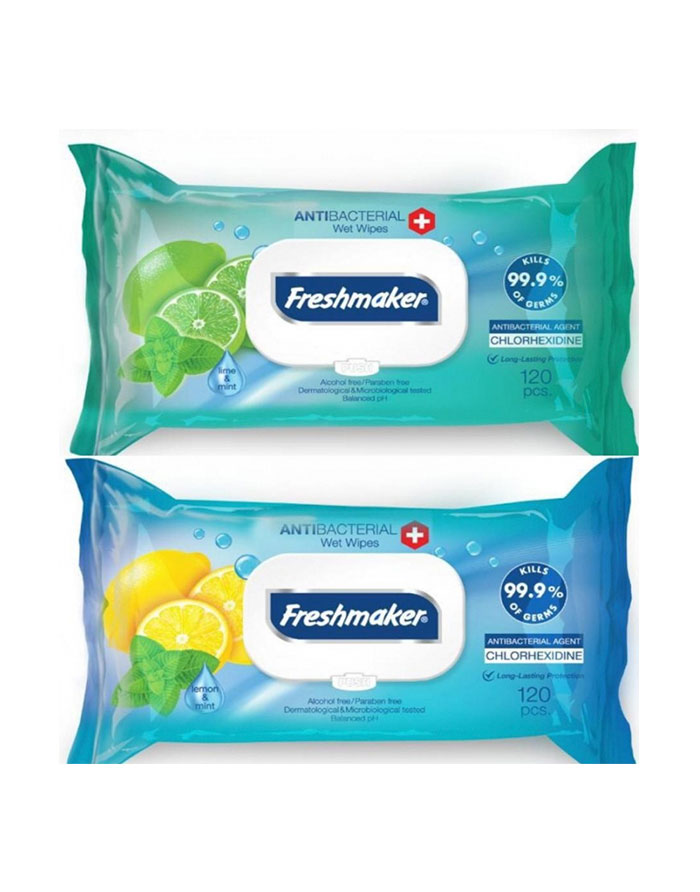 SERVETELE UMEDE FRESHMAKER ANTIBACTERIAL 120 BUC CU CAPAC