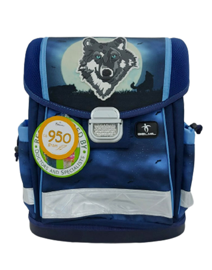 Ghiozdan scolar ortopedic Albastru Serbia 950Gr.