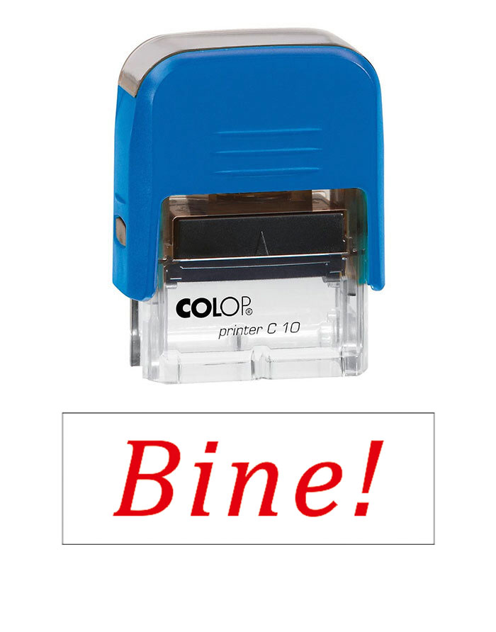 Stampiluta Calificative  Bine