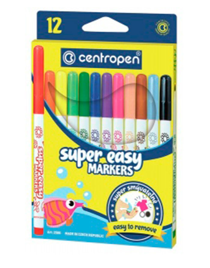 Carioca  SUPER EASY  12cul  Centropen 725801201 se spala