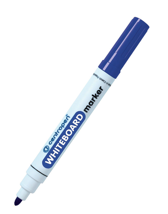 Marker whiteboard albastru Centropen  virf rotund 2.5mm