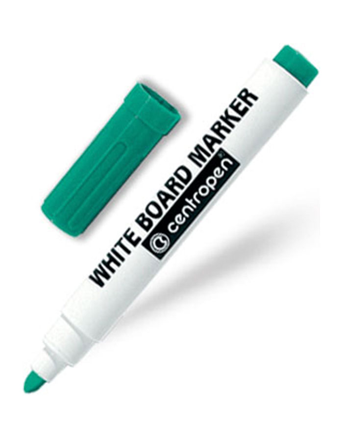 Marker whiteboard verde Centropen  virf rotund 2.5mm  85590110/ 8595013615553