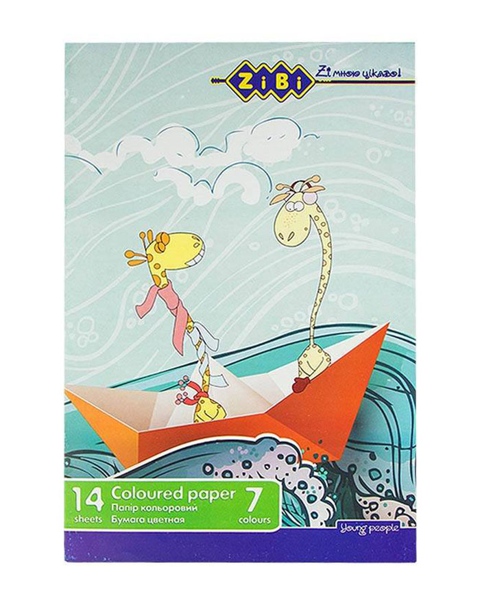 Hirtie color  ZiBi  А4  14file - 7culori
